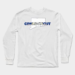 Connecticut Colored State Letters Long Sleeve T-Shirt